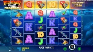 Big Bass Bonanza Megaways slot by Pragmatic Play with free spins and wild fish symbols