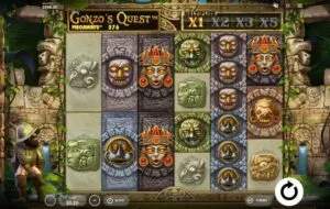 Gonzo’s Quest Megaways slot by Red Tiger with tumbling wins and wild multipliers